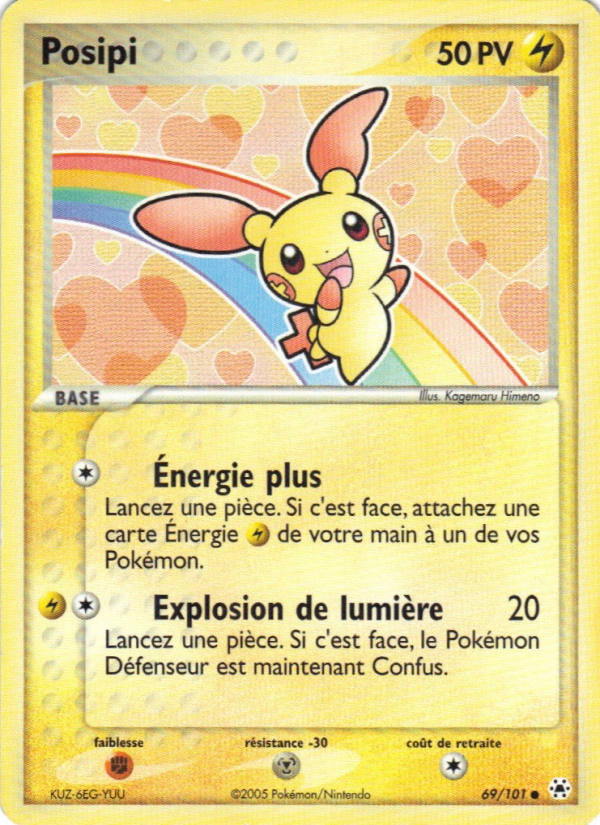 Posipi 69 — EX Légendes Oubliées (French Pokémon TCG card)
