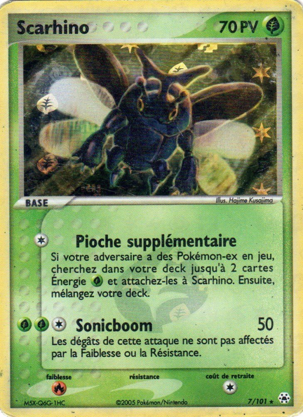 Scarhino 7 — EX Légendes Oubliées (French Pokémon TCG card)