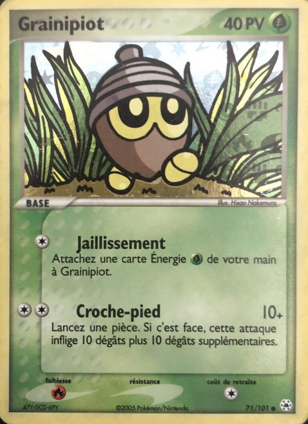 Grainipiot 71 — EX Légendes Oubliées (French Pokémon TCG card)