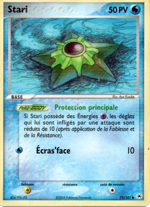 Stari 75 — EX Légendes Oubliées (French Pokémon TCG card)