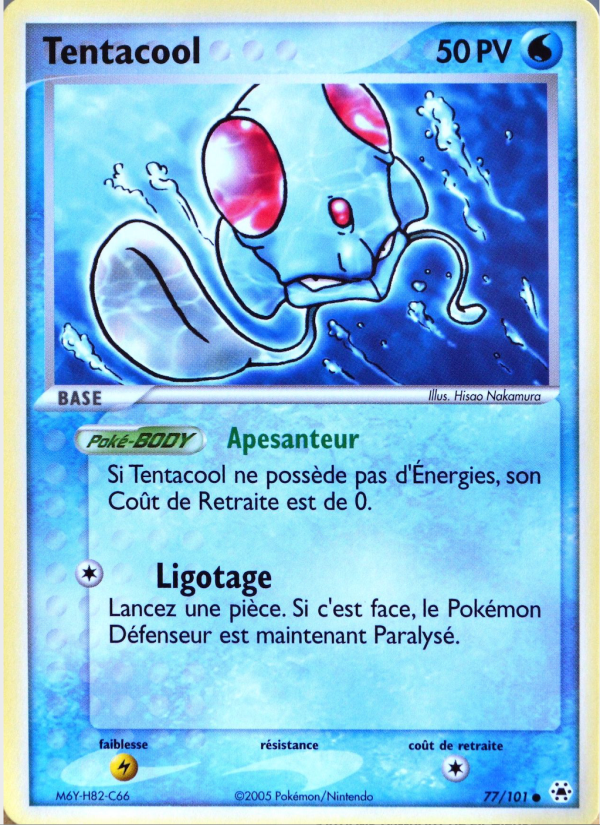 Tentacool 77 — EX Légendes Oubliées (French Pokémon TCG card)