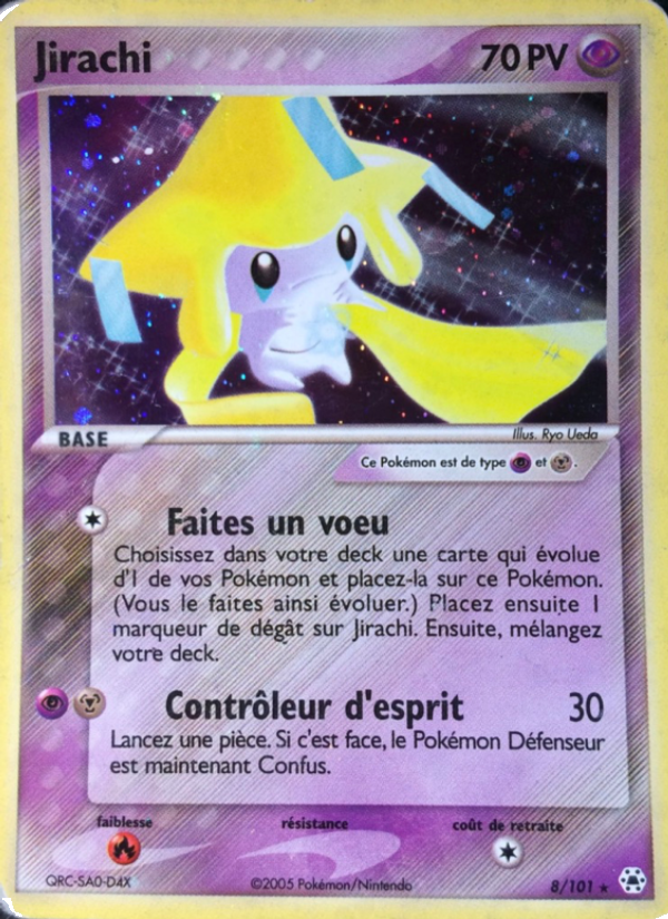 Jirachi 8 — EX Légendes Oubliées (French Pokémon TCG card)