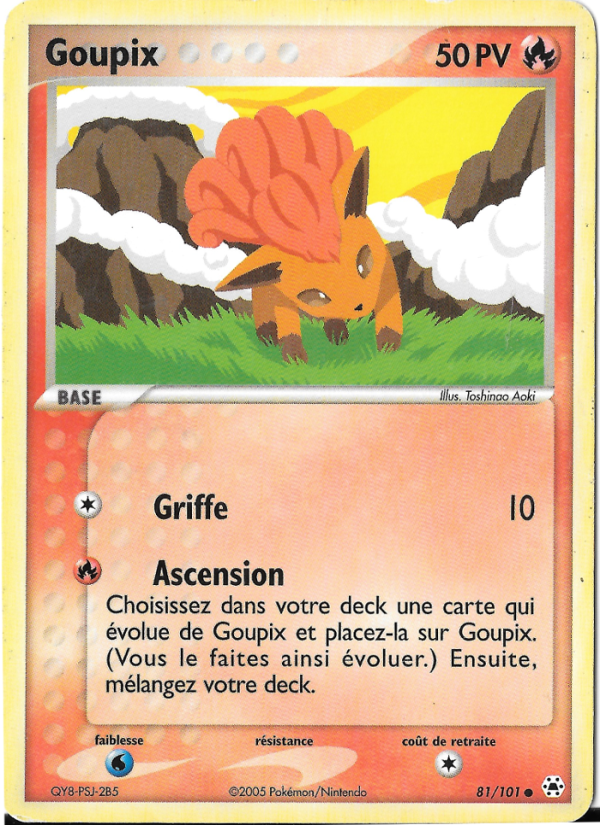 Goupix 81 — EX Légendes Oubliées (French Pokémon TCG card)