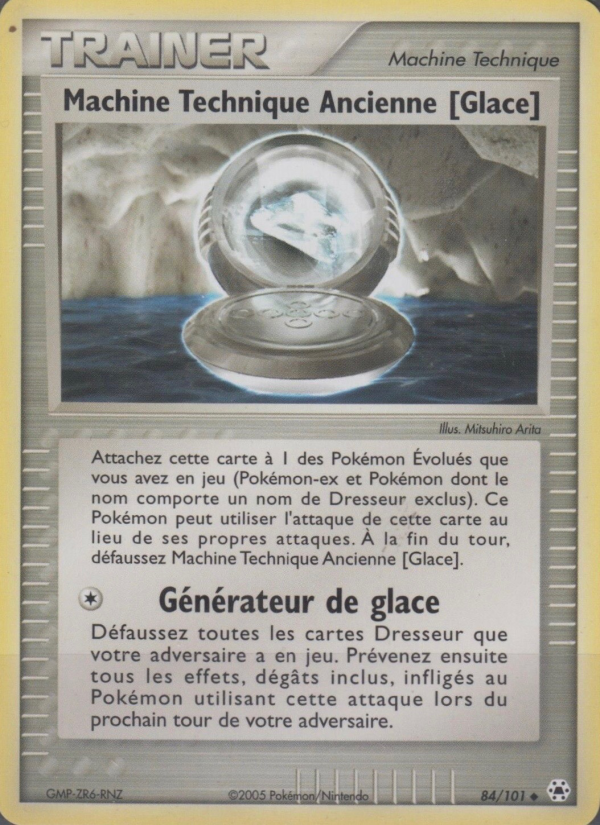 Machine Technique Ancienne [Glace] 84 — EX Légendes Oubliées (French Pokémon TCG card)