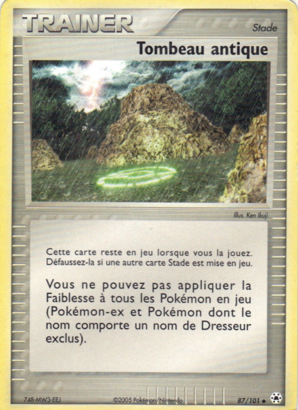 Tombeau antique 87 — EX Légendes Oubliées (French Pokémon TCG card)