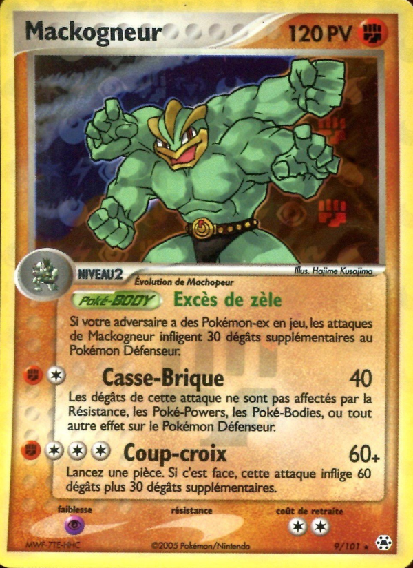 Mackogneur 9 — EX Légendes Oubliées (French Pokémon TCG card)