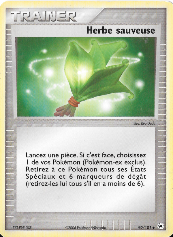 Herbe sauveuse 90 — EX Légendes Oubliées (French Pokémon TCG card)