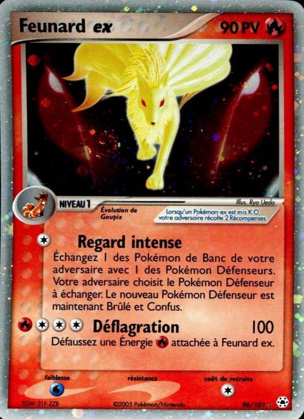 Feunard ex 96 — EX Légendes Oubliées (French Pokémon TCG card)