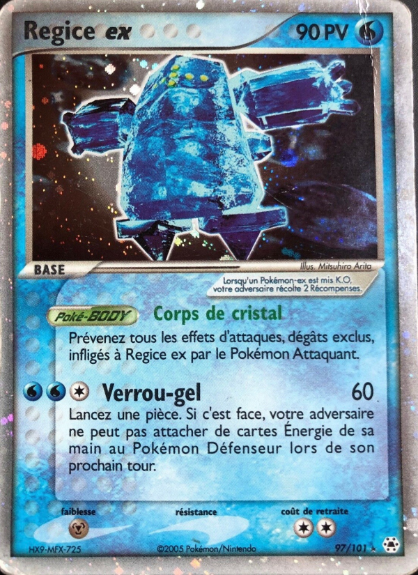 Regice ex 97 — EX Légendes Oubliées (French Pokémon TCG card)
