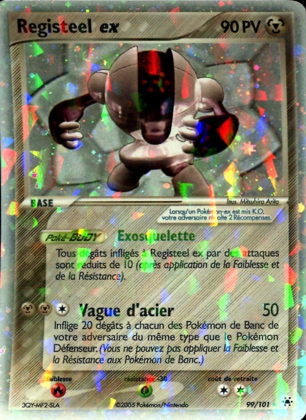 Registeel ex 99 — EX Légendes Oubliées (French Pokémon TCG card)