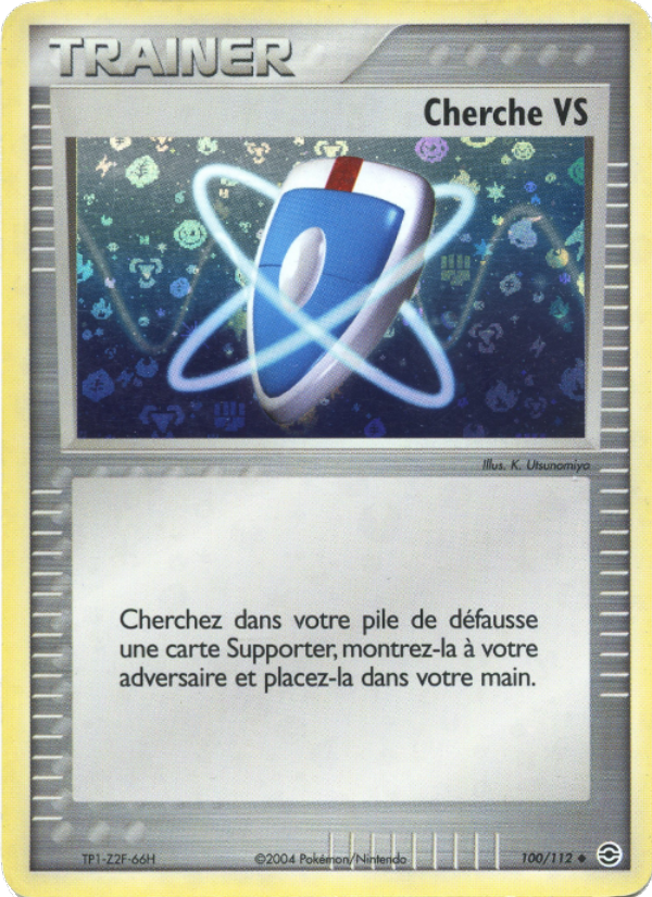 Cherche VS 100 — EX Rouge Feu & Vert Feuille (French Pokémon TCG card)