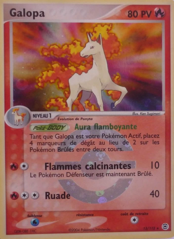 Galopa 13 — EX Rouge Feu & Vert Feuille (French Pokémon TCG card)