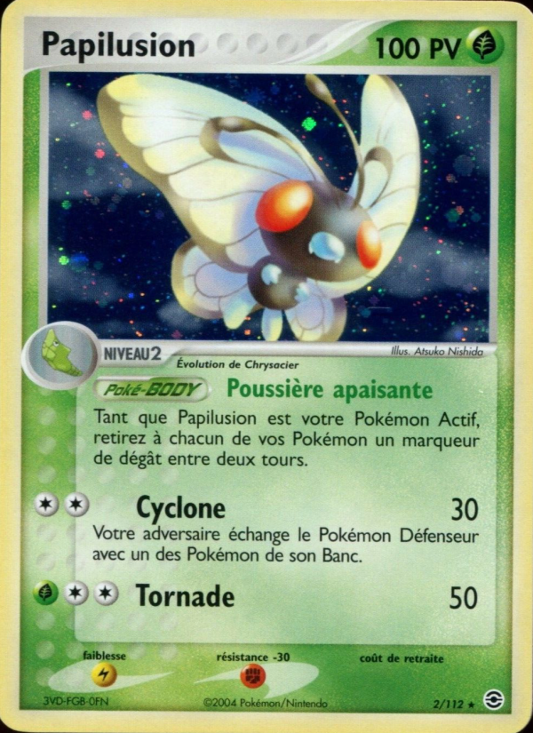 Papilusion 2 — EX Rouge Feu & Vert Feuille (French Pokémon TCG card)