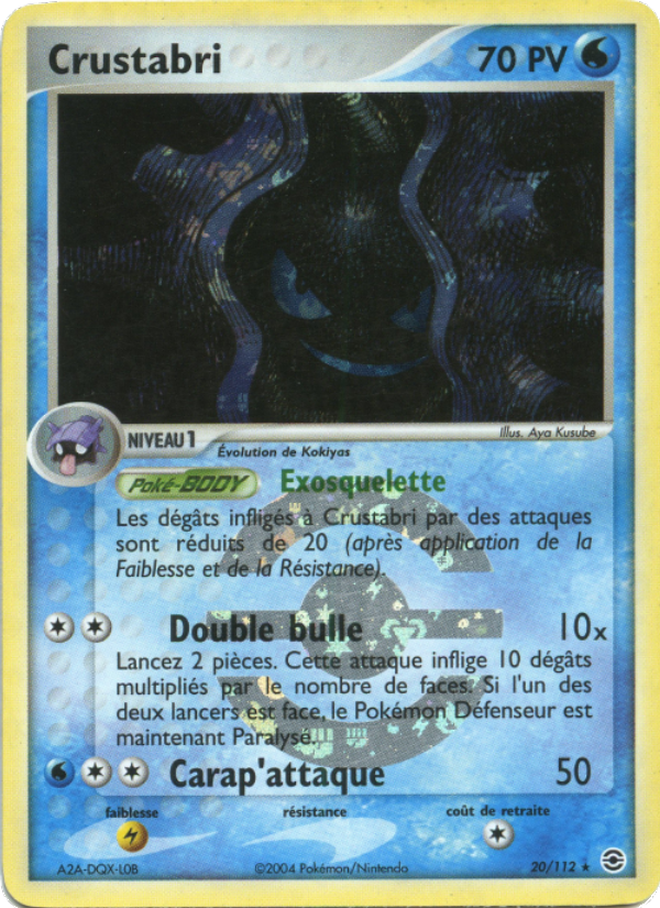 Crustabri 20 — EX Rouge Feu & Vert Feuille (French Pokémon TCG card)