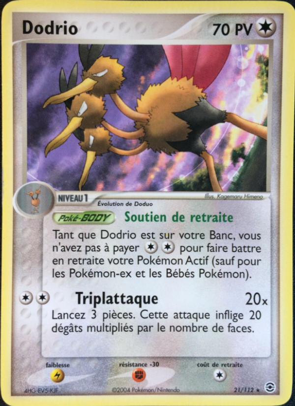 Dodrio 21 — EX Rouge Feu & Vert Feuille (French Pokémon TCG card)