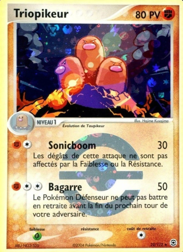 Triopikeur 22 — EX Rouge Feu & Vert Feuille (French Pokémon TCG card)