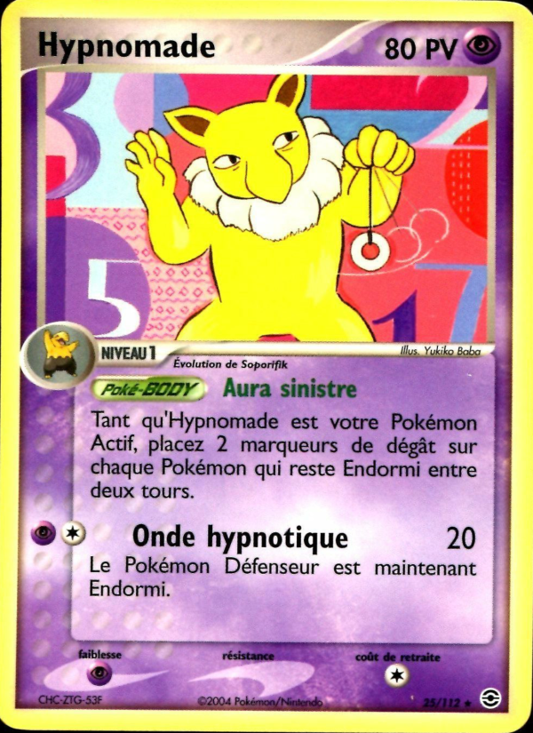Hypnomade 25 — EX Rouge Feu & Vert Feuille (French Pokémon TCG card)