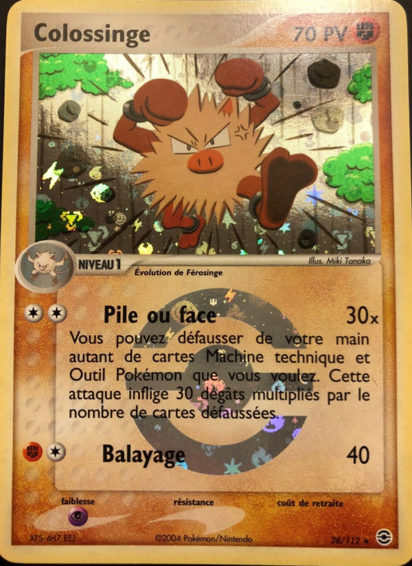 Colossinge 28 — EX Rouge Feu & Vert Feuille (French Pokémon TCG card)