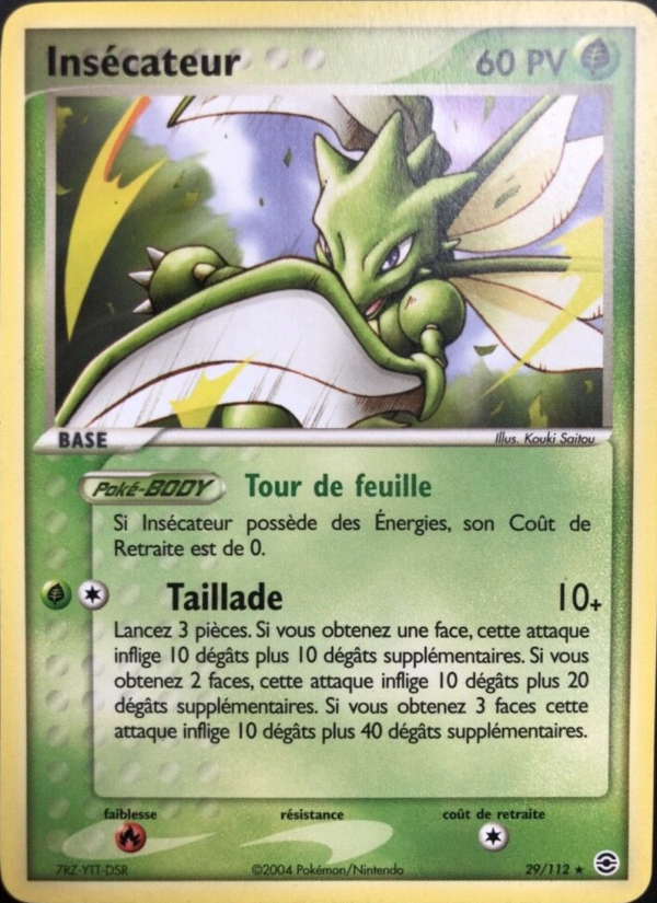 Insécateur 29 — EX Rouge Feu & Vert Feuille (French Pokémon TCG card)