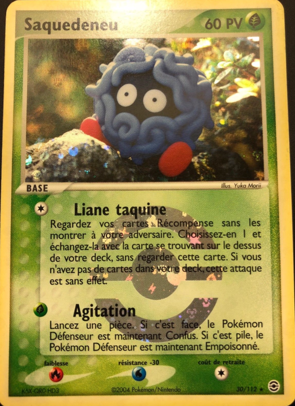 Saquedeneu 30 — EX Rouge Feu & Vert Feuille (French Pokémon TCG card)