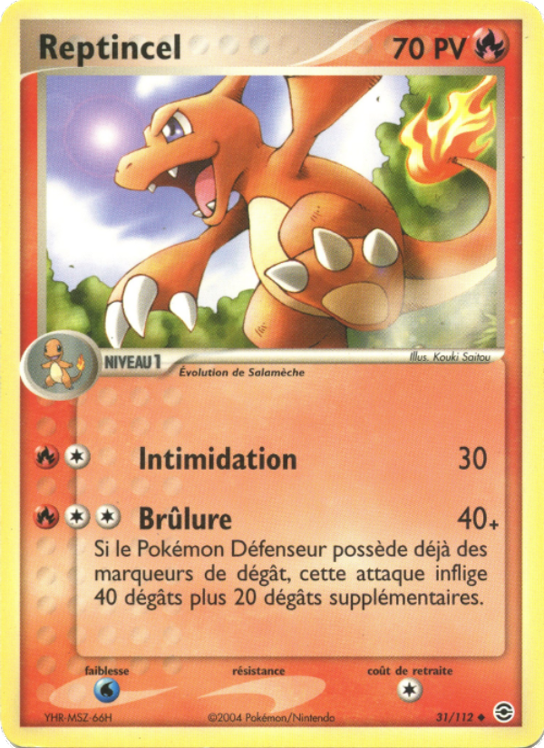 Reptincel 31 — EX Rouge Feu & Vert Feuille (French Pokémon TCG card)