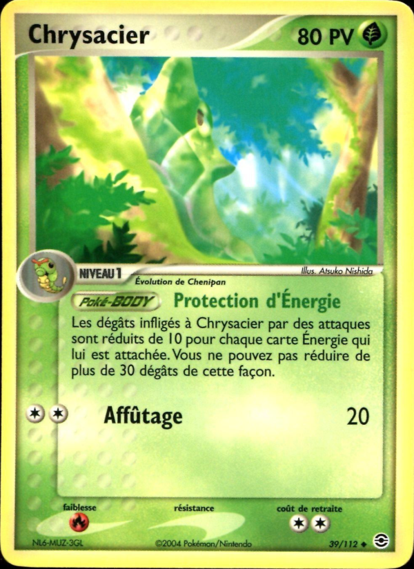 Chrysacier 39 — EX Rouge Feu & Vert Feuille (French Pokémon TCG card)