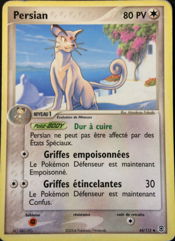 Persian 44 — EX Rouge Feu & Vert Feuille (French Pokémon TCG card)