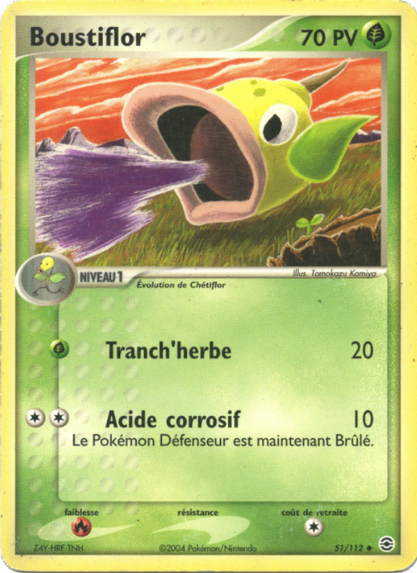 Boustiflor 51 — EX Rouge Feu & Vert Feuille (French Pokémon TCG card)