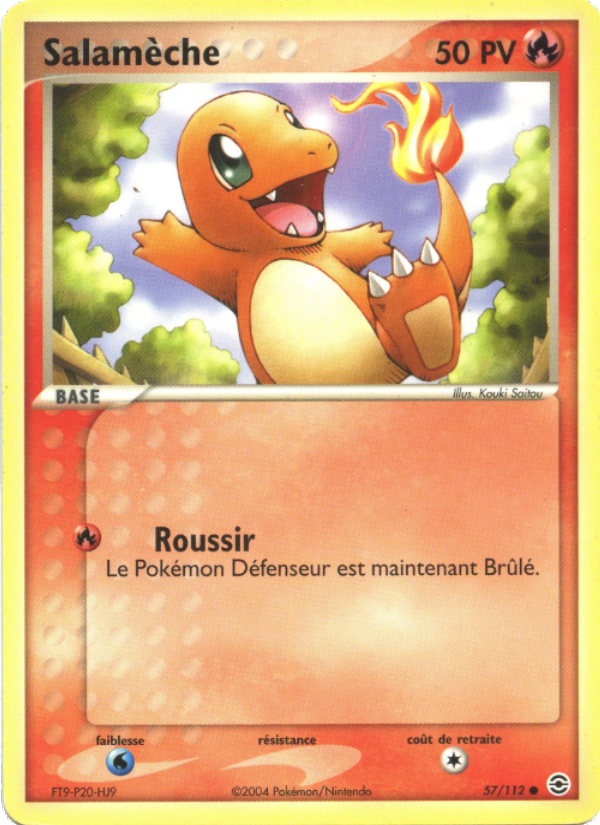 Salamèche 57 — EX Rouge Feu & Vert Feuille (French Pokémon TCG card)