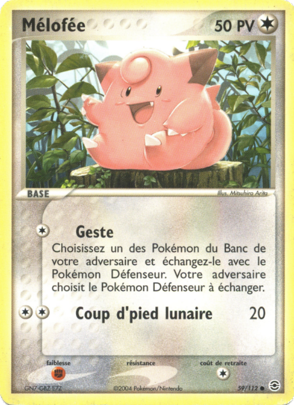 Mélofée 59 — EX Rouge Feu & Vert Feuille (French Pokémon TCG card)