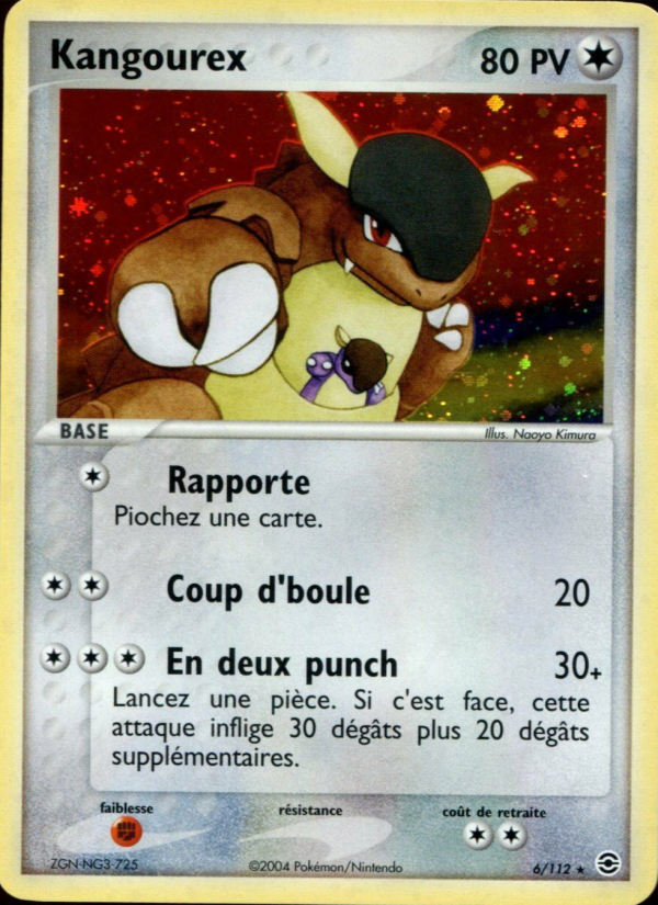 Kangourex 6 — EX Rouge Feu & Vert Feuille (French Pokémon TCG card)