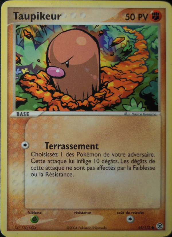 Taupikeur 61 — EX Rouge Feu & Vert Feuille (French Pokémon TCG card)