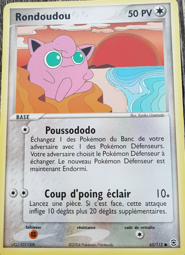 Rondoudou 65 — EX Rouge Feu & Vert Feuille (French Pokémon TCG card)