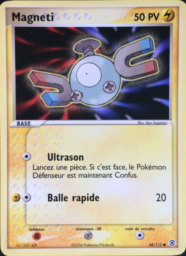 Magneti 68 — EX Rouge Feu & Vert Feuille (French Pokémon TCG card)
