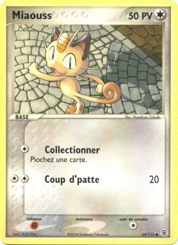 Miaouss 69 — EX Rouge Feu & Vert Feuille (French Pokémon TCG card)