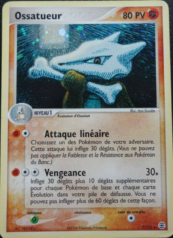 Ossatueur 7 — EX Rouge Feu & Vert Feuille (French Pokémon TCG card)