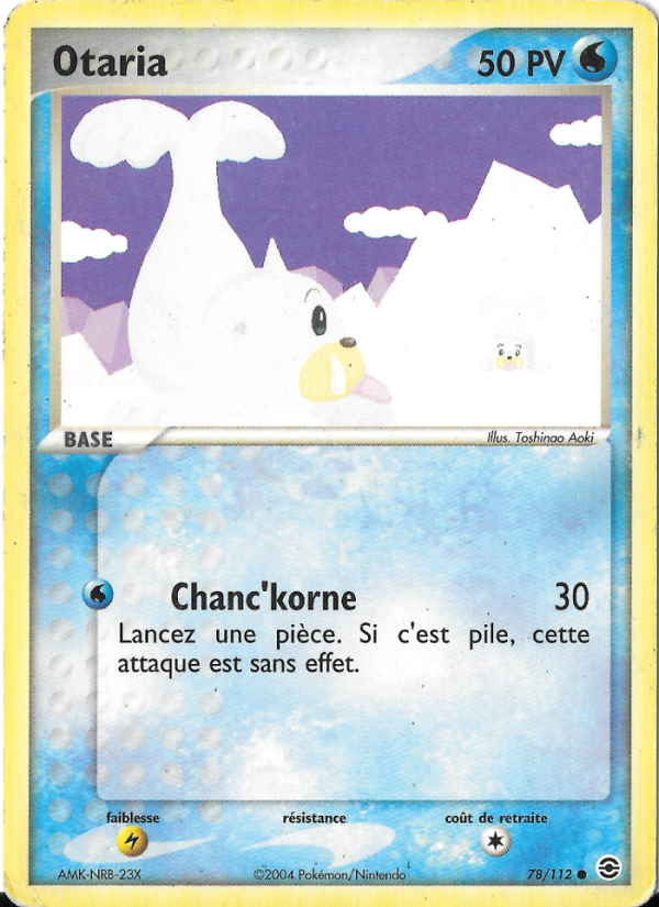 Otaria 78 — EX Rouge Feu & Vert Feuille (French Pokémon TCG card)