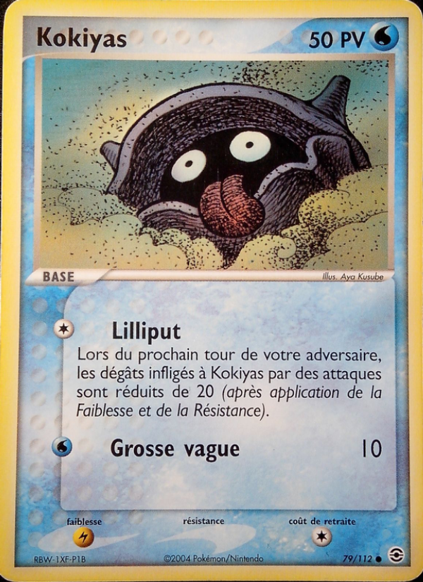 Kokiyas 79 — EX Rouge Feu & Vert Feuille (French Pokémon TCG card)