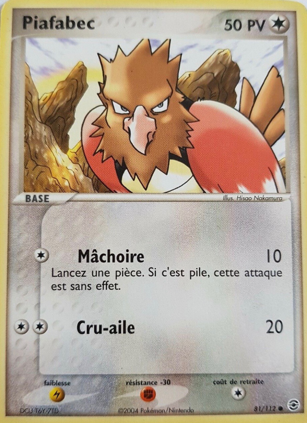 Piafabec 81 — EX Rouge Feu & Vert Feuille (French Pokémon TCG card)