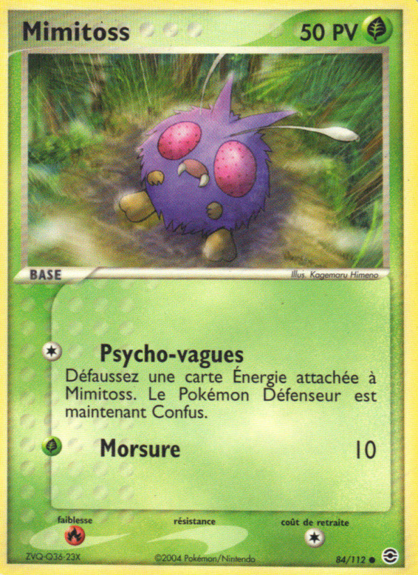 Mimitoss 84 — EX Rouge Feu & Vert Feuille (French Pokémon TCG card)