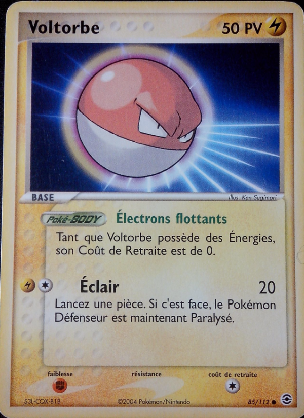 Voltorbe 85 — EX Rouge Feu & Vert Feuille (French Pokémon TCG card)