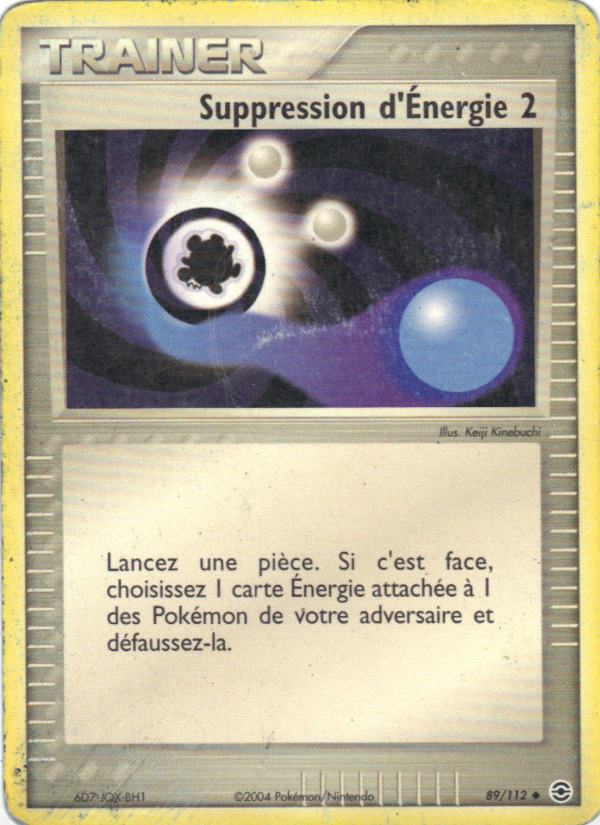 Suppression d'Énergie 2 89 — EX Rouge Feu & Vert Feuille (French Pokémon TCG card)