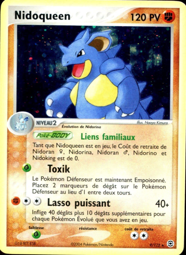 Nidoqueen 9 — EX Rouge Feu & Vert Feuille (French Pokémon TCG card)