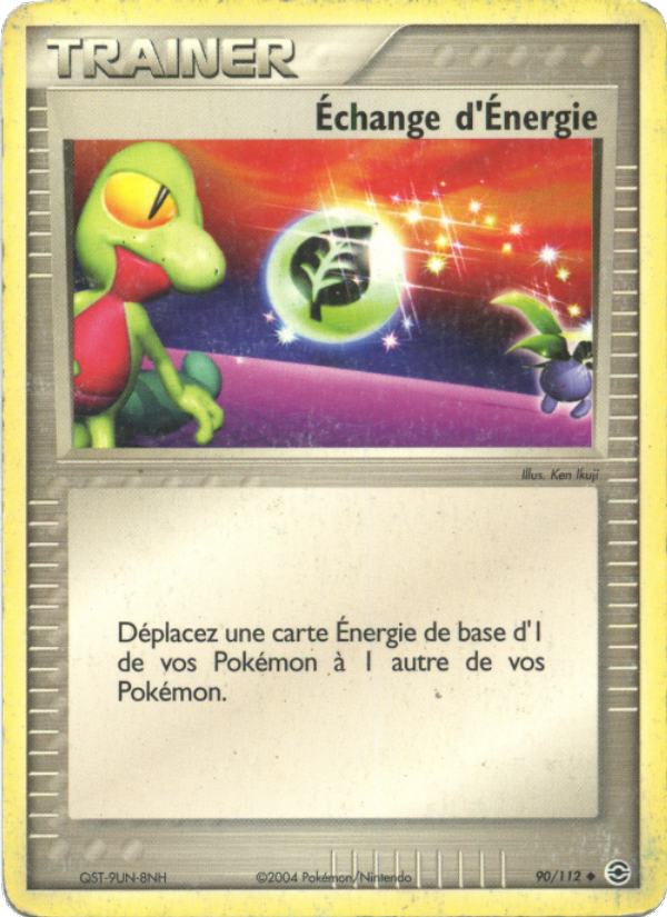 Échange d'Énergie 90 — EX Rouge Feu & Vert Feuille (French Pokémon TCG card)
