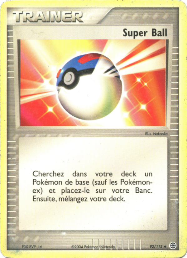 Super Ball 92 — EX Rouge Feu & Vert Feuille (French Pokémon TCG card)