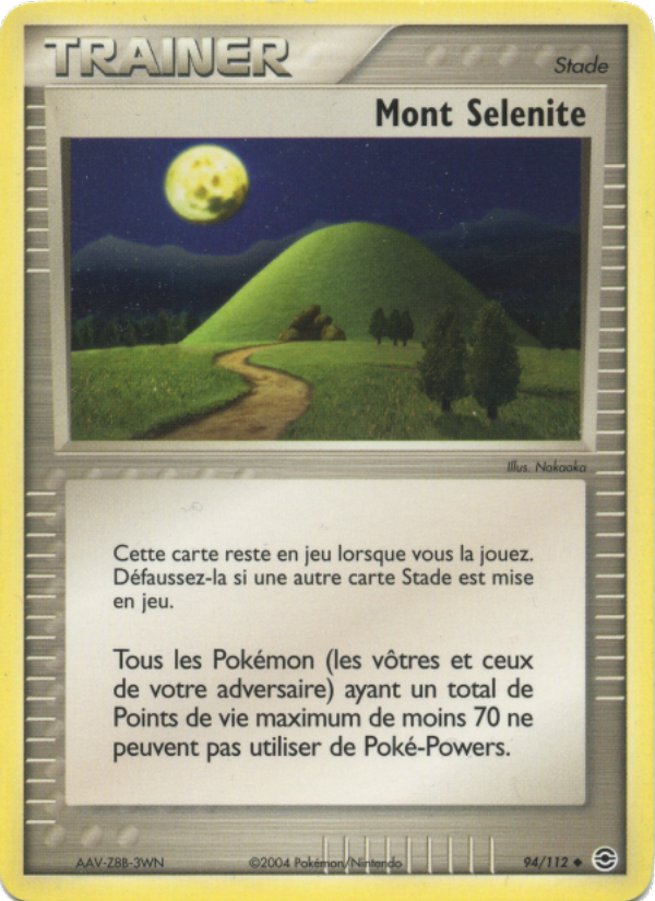 Mont Selenite 94 — EX Rouge Feu & Vert Feuille (French Pokémon TCG card)