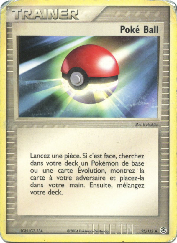 Poké Ball 95 — EX Rouge Feu & Vert Feuille (French Pokémon TCG card)