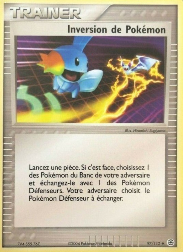 Inversion de Pokémon 97 — EX Rouge Feu & Vert Feuille (French Pokémon TCG card)