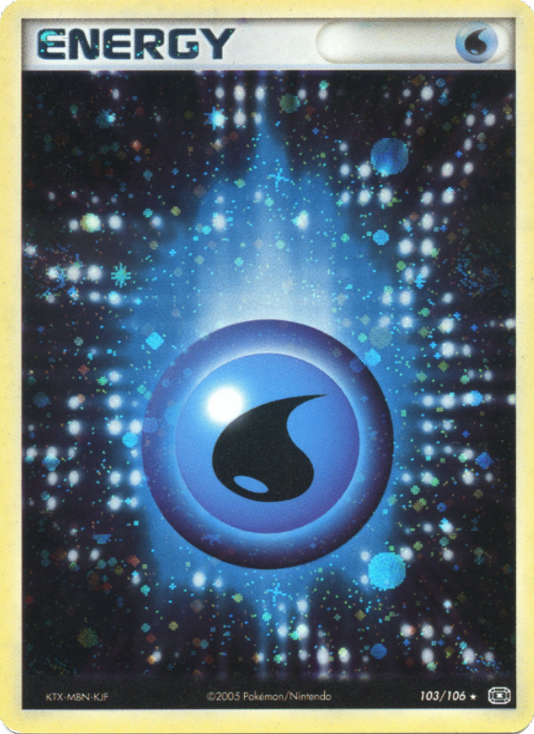Énergie Eau 103 — EX Émeraude (French Pokémon TCG card)