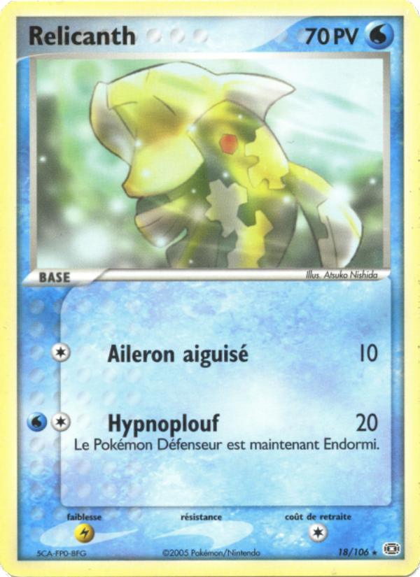 Relicanth 18 — EX Émeraude (French Pokémon TCG card)